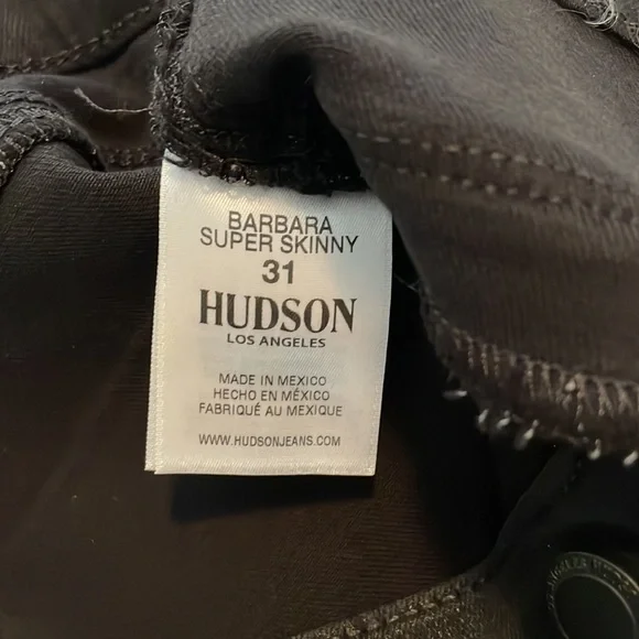 Hudson Barbara black coated jeans NWT - Picture 7 of 8